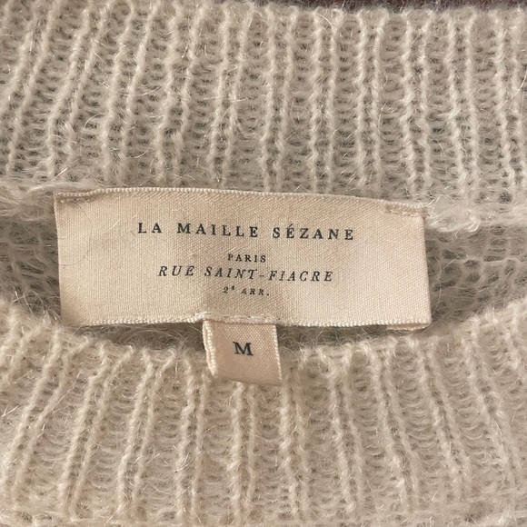 SÉZANE Elsa Mohair Sweater Ecru size M- lightly worn - Picture 7 of 10